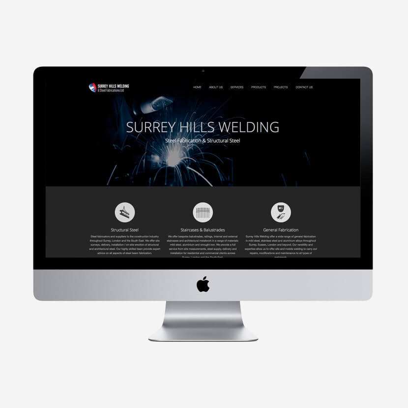Surrey Hills Welding website re-design